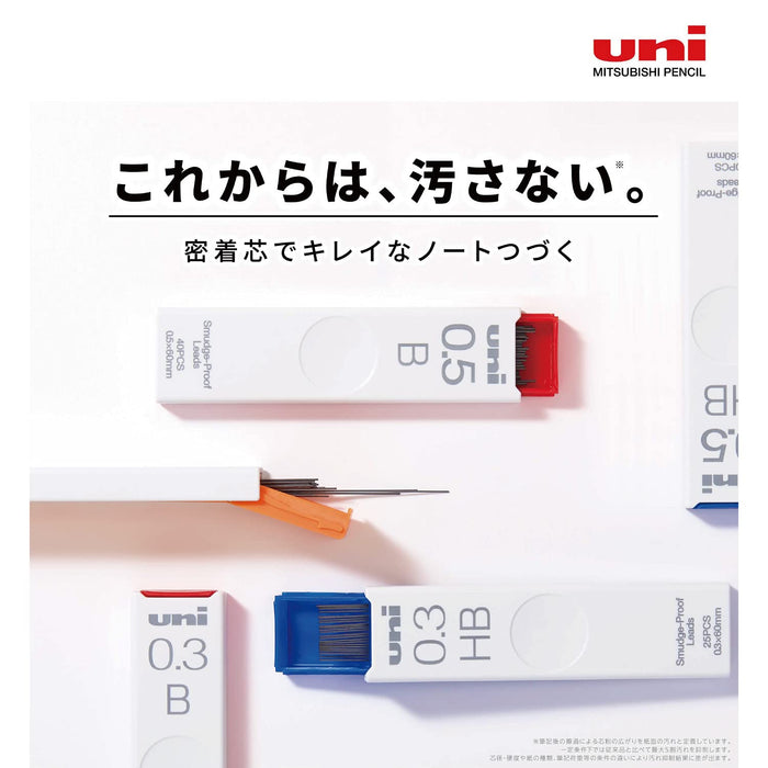 Mitsubishi Pencil 0.5 Hb Mechanical Pencil Lead (3Pcs) - Black