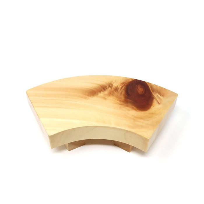 Miyabi Urushi Hinoki Cypress Wooden Sushi Geta Plate - Authentic Japanese Craftsmanship for Exquisite Sushi Presentation