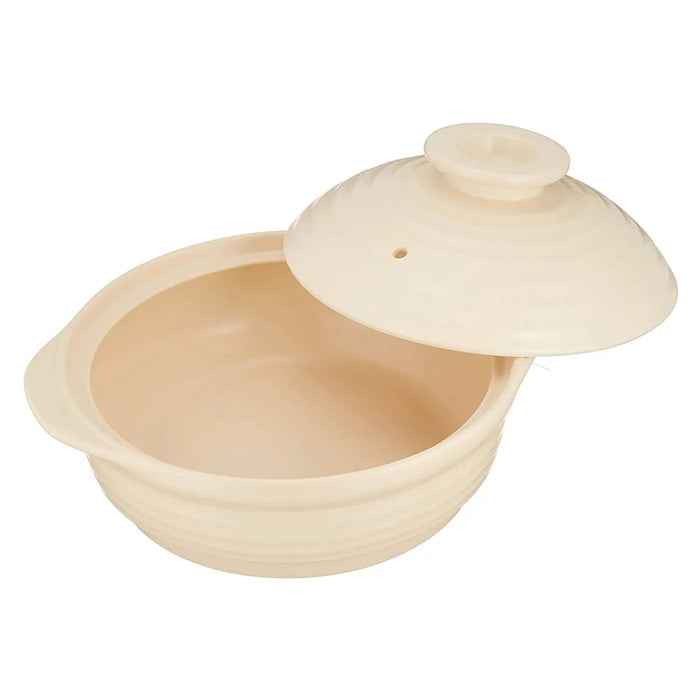 Miyawo 8-Go Beige Ceramic Induction Donabe Casserole - Premium Quality