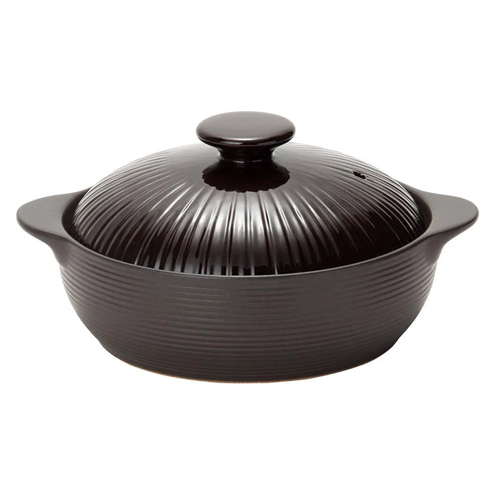 Miyawo Thermatech Ceramic Induction Donabe Casserole - 8-Go Chocolate