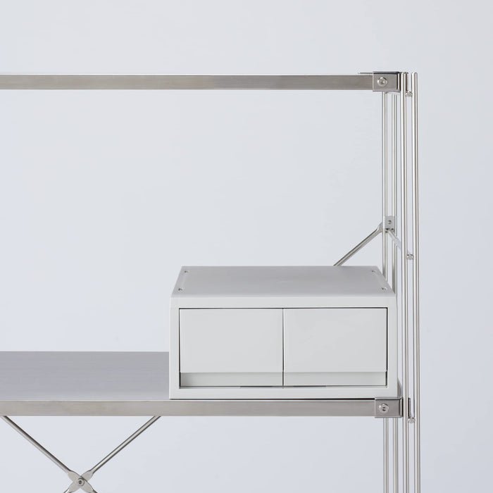 Mujirushi Ryohin Drawer Case - White Gray, 2Pcs, W26xD37xH12cm-Kiichin - The #1 Place for Japanese Goods in Your Hand!