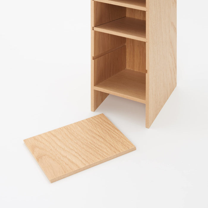 Mujirushi Ryohin 5-Tier Wooden Accessory Rack - 9.2X12.6X25.2Cm