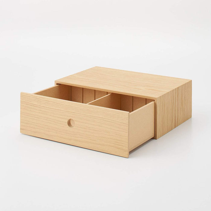 Mujirushi Ryohin Wooden Small Storage - 1 Tier Japan 25.2X17X8.4Cm