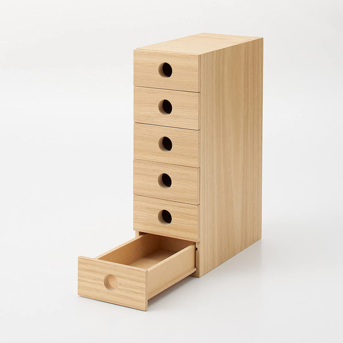 Mujirushi Ryohin 82603330 6-Tier Wooden Small Storage - Compact and Stylish Organizer