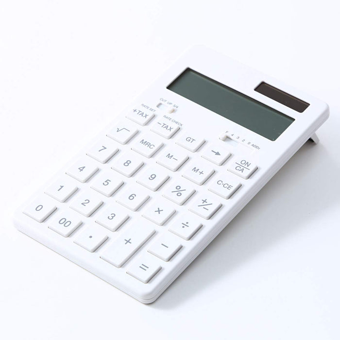 Muji Ryohin Japan Calculator - White 12 Digits KK-1154MS - 37355538