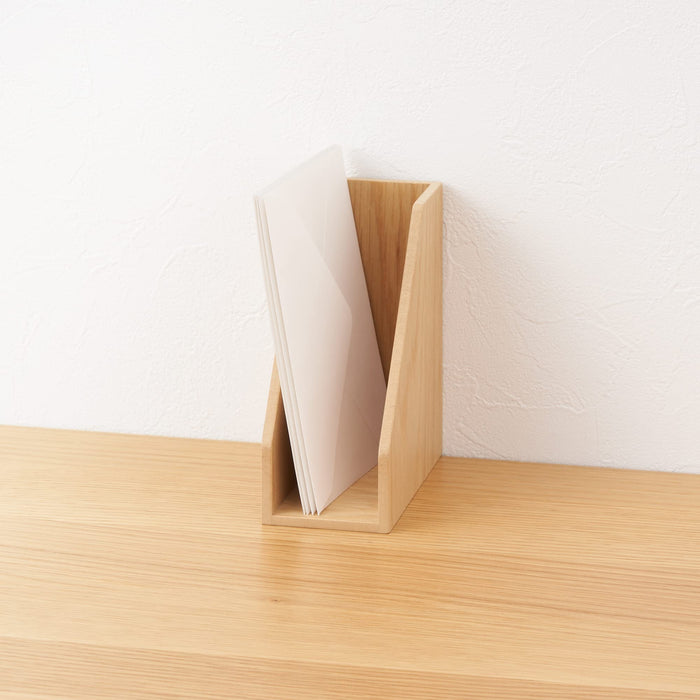 Mujirushi Ryohin Japan Wooden Letter Stand - Compact and Stylish