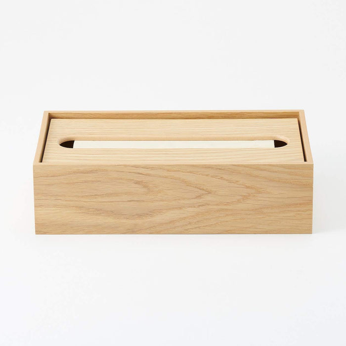 Mujirushi Ryohin Japan Wooden Tissue Box - Compact and Stylish Tissue Holder