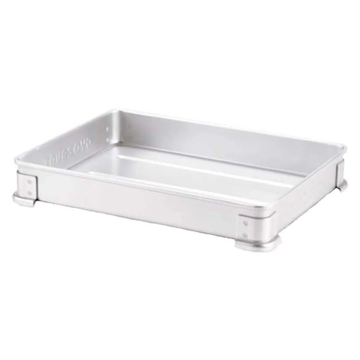 Nakao Stackable Tray for Gyoza and Soba Noodles - Anodized Aluminium, 335x255x50mm