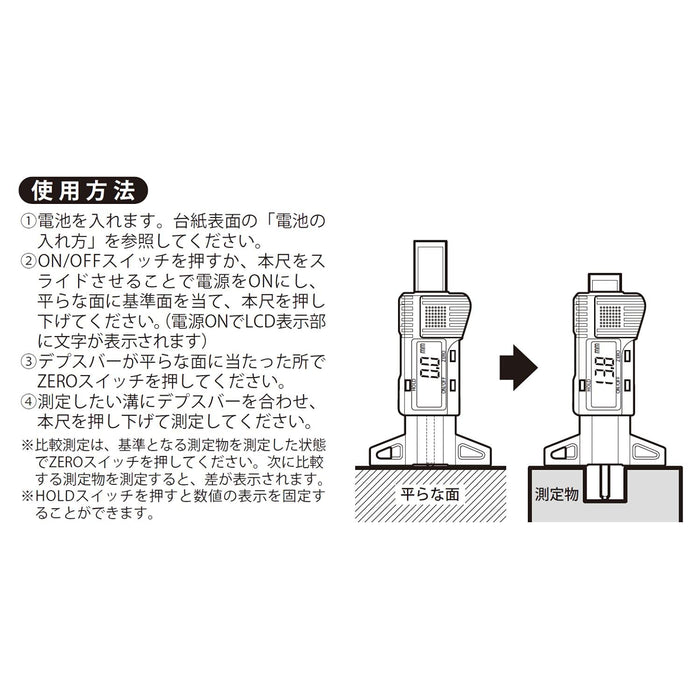 Niigata Seiki 日本 25mm DMD-25G 數位迷你深度計