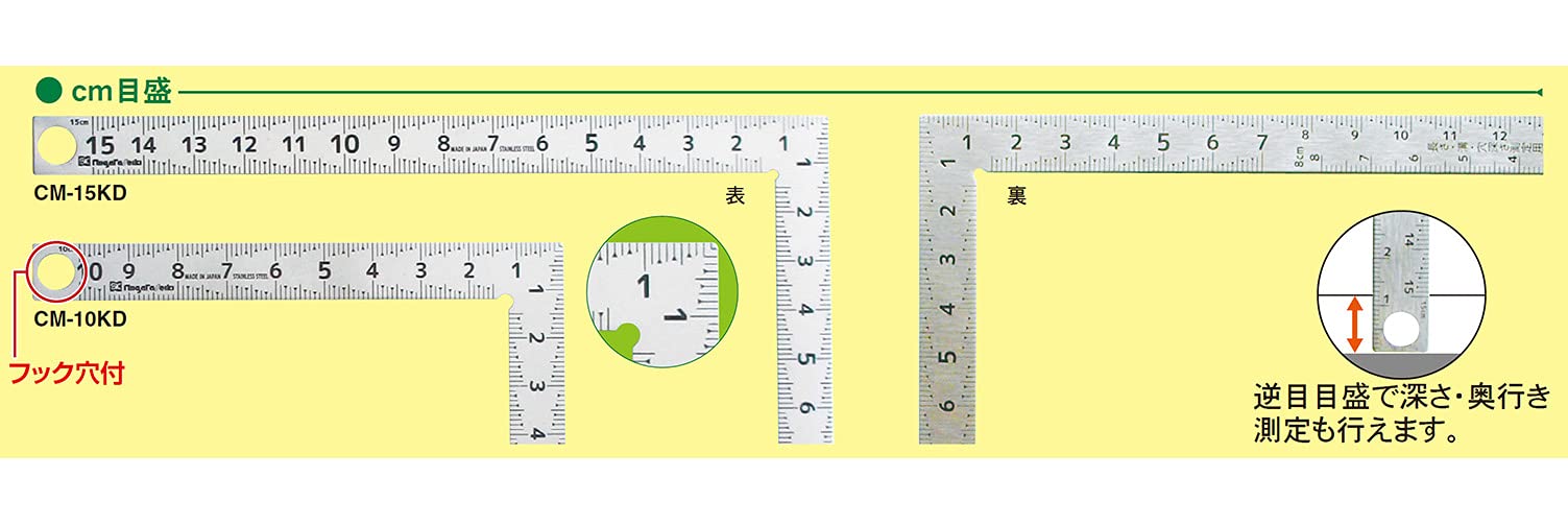 新潟精机迷你尺码表 - 10cm，CM-10KD