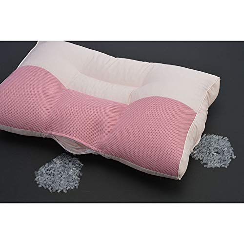 Nishikawa Adjustable Height Cervical Support Pillow - Pink Polyester (L)