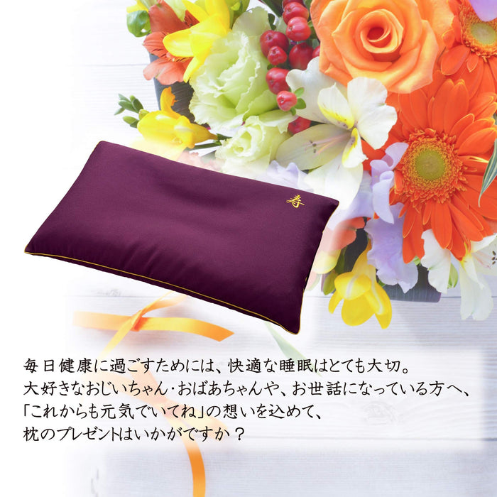 Nishikawa Celebration Pillow - Adjustable Height Neck & Shoulder-Friendly Pillow Cover - Made In Japan - Purple (EH88102036Pl)