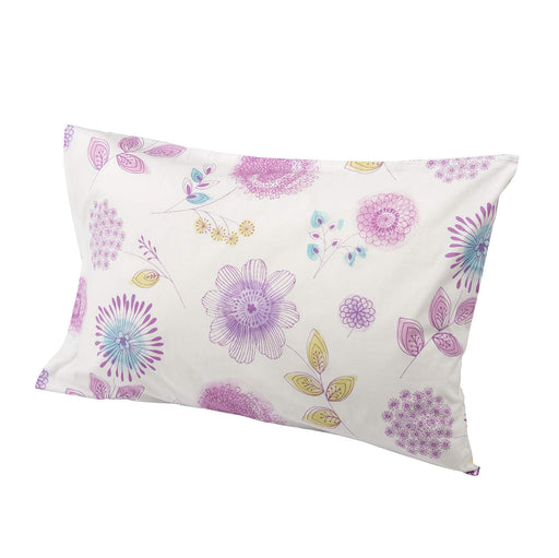 Nishikawa 100% Cotton Pillow Cover - Botanical Pink, Soft Touch, Washable, Feminine Watercolor Design - Japan-Kiichin - The #1 Place for Japanese Goods in Your Hand!