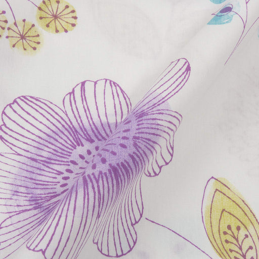 Nishikawa 100% Cotton Pillow Cover - Botanical Pink, Soft Touch, Washable, Feminine Watercolor Design - Japan-Kiichin - The #1 Place for Japanese Goods in Your Hand!