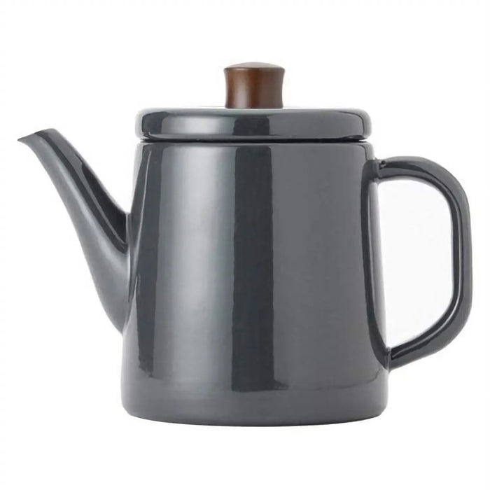 Premium 1.5L Grey Enamel Kettle by Noda Horo - Stylish and Functional