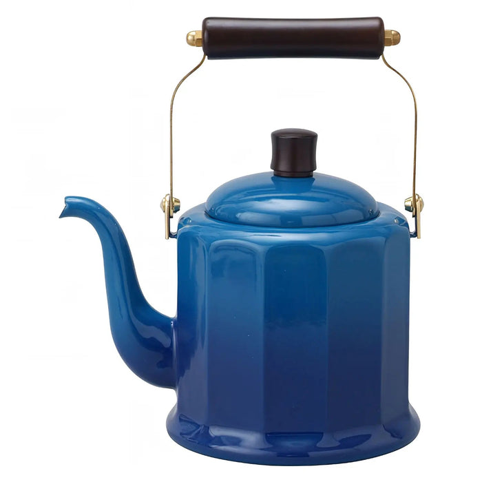 Noda Horo Enamelware Induction 12-Sided Classic Kettle - Blue