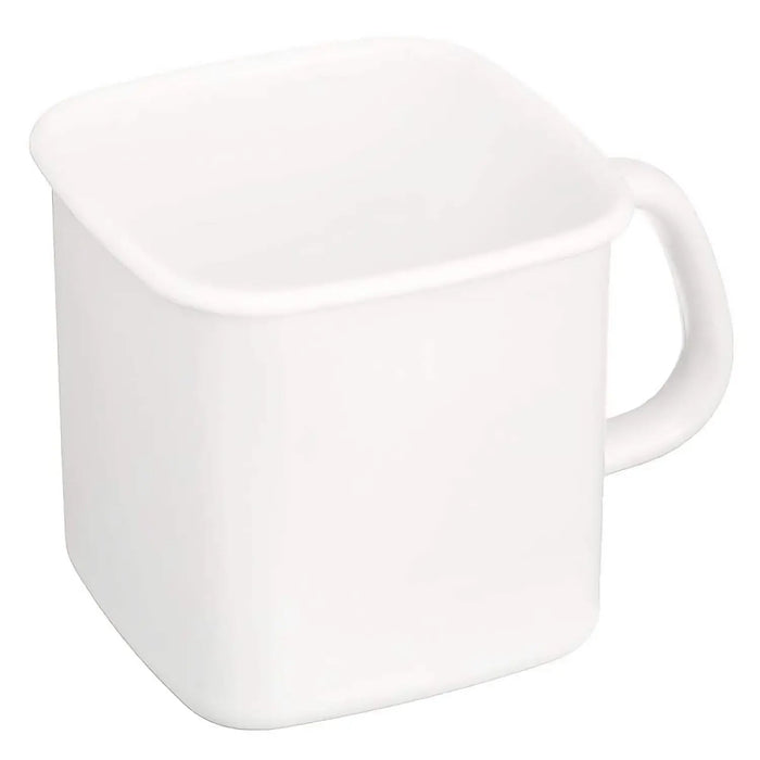Noda Horo Enamel Square Food Containers - 1.2L Capacity with Handle and Lid