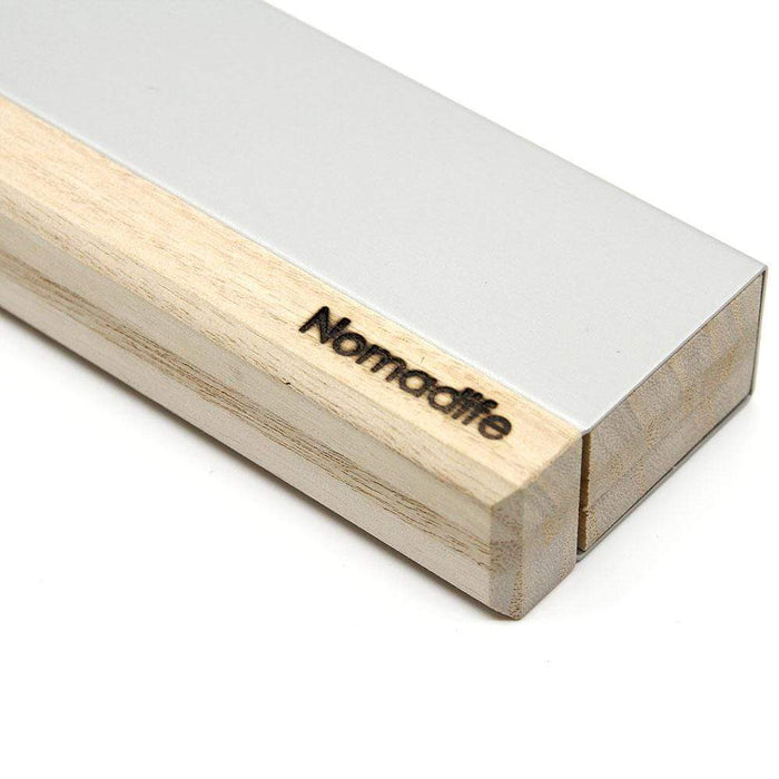 Nomadife Silver Small Wooden Knife Case Premium Storage Solution