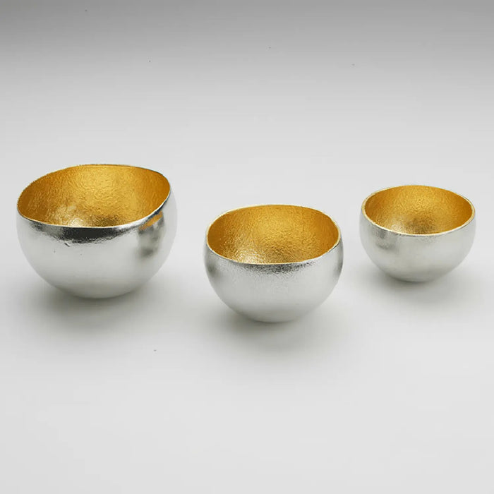 Handcrafted Gold Swing Cold Sake Cup by Nousaku - 130ml