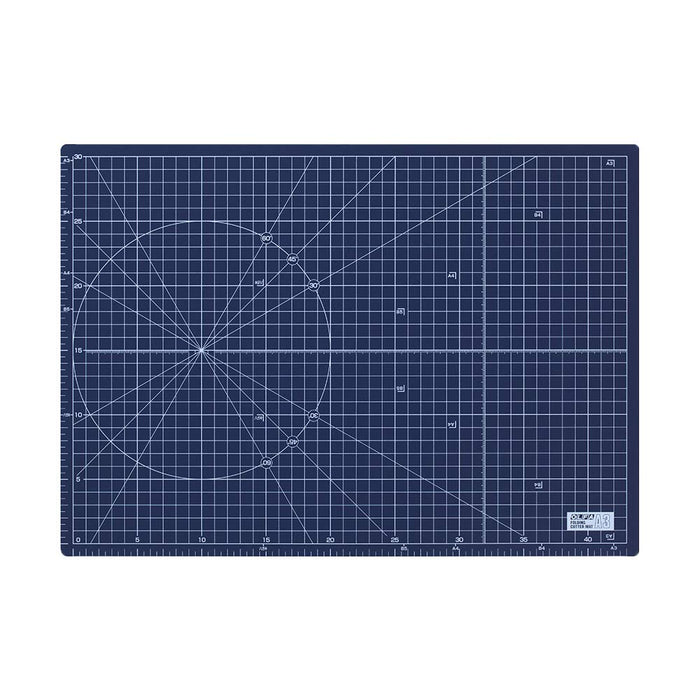 Olfa Bifold Cutter Mat A3 Navy (320x450x3mm) 223Bnv