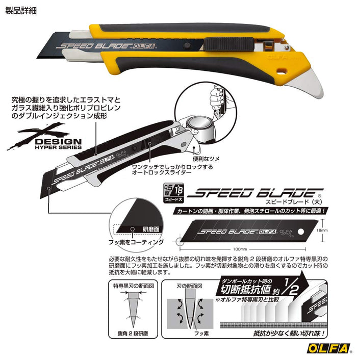 日本制造 Olfa Speed Hyper Al Type 227B 优质高效