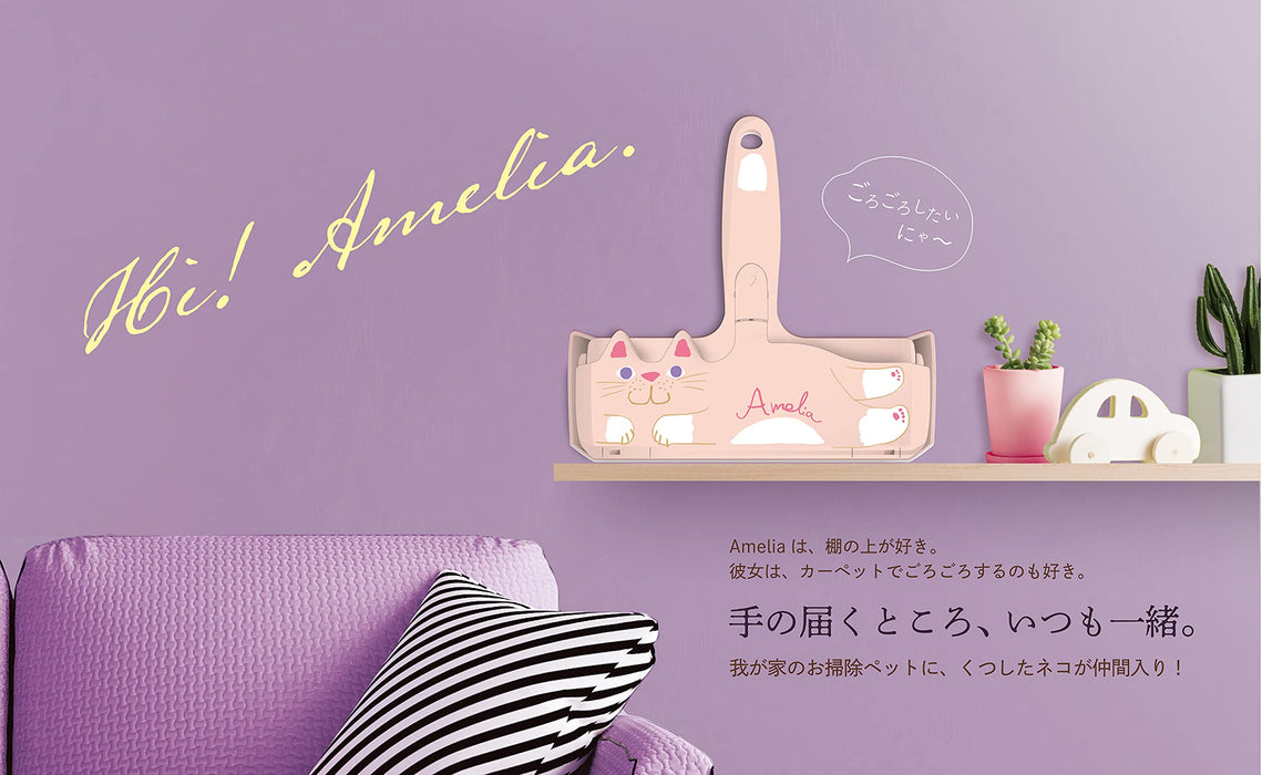 Pakupaku Roller Amelia - Japan's Pet Hair Remover for Clean Carpets