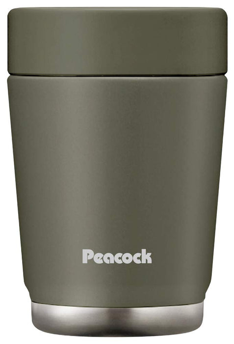 The-Peacock Lunch Jar 0.38L Thermal Container in Khaki from Japan