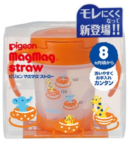 Pigeon Japan Mug Straw 200ml - Easy Clean - 8+ Months