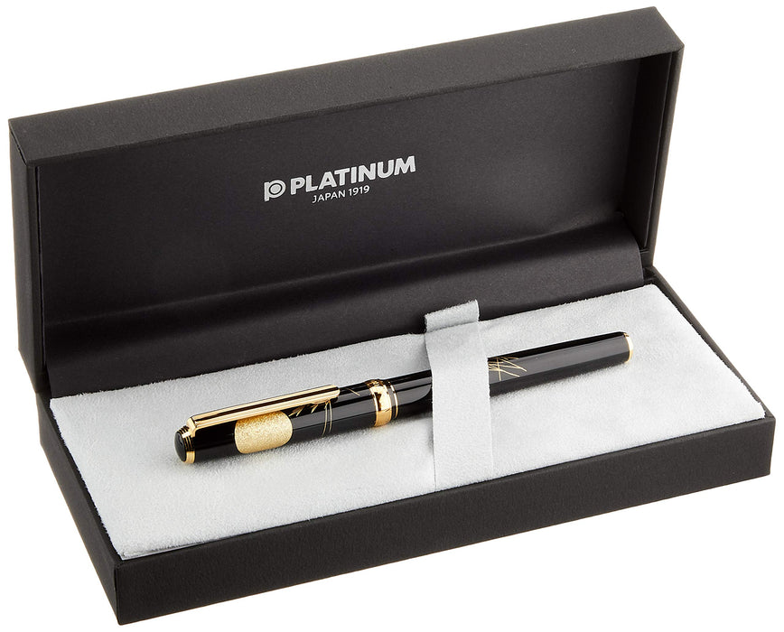 Platinum Fountain Pen - Biko Modern Makie Moon & Rabbit - Japan Fine Point Ptl-20000H#87-2