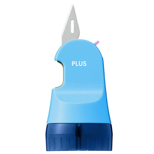 Plus Japan Marine Blue Disposable Cardboard Cutter Roller Keshipon Box Opener 40-980 Is-580Cm-Kiichin - The #1 Place for Japanese Goods in Your Hand!