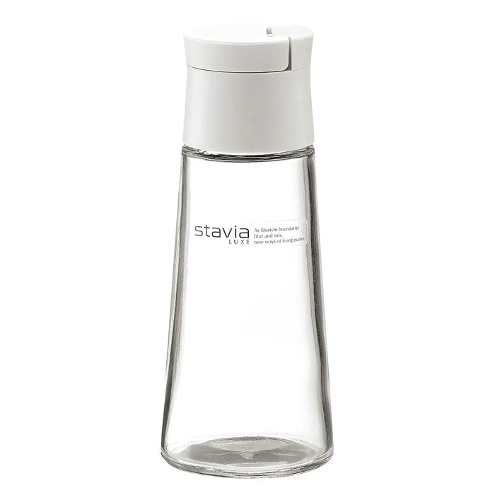 Risu Stavia Luxe Soda Glass Salt & Pepper Shaker 140ml - Elegant White