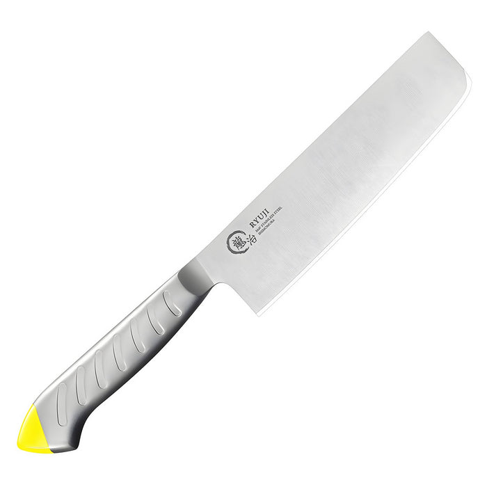 Ryuji Molybdenum Steel Nakiri Knife - Premium Yellow Blade