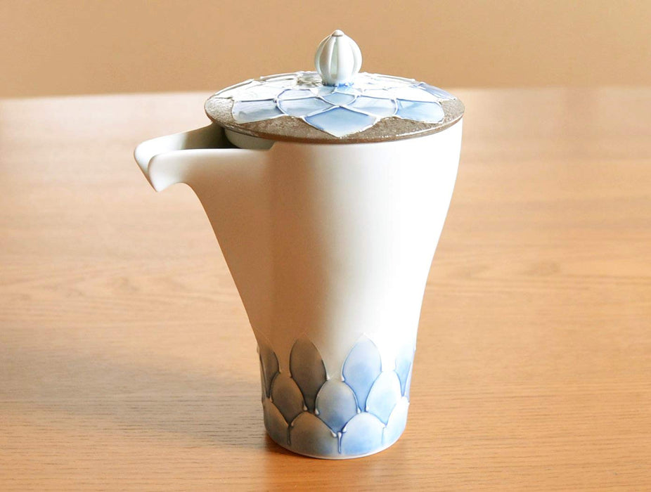 Arita Ware Sake Set - 1 Bottle 2 Cups, Takumi No Kura Dahlia Pottery