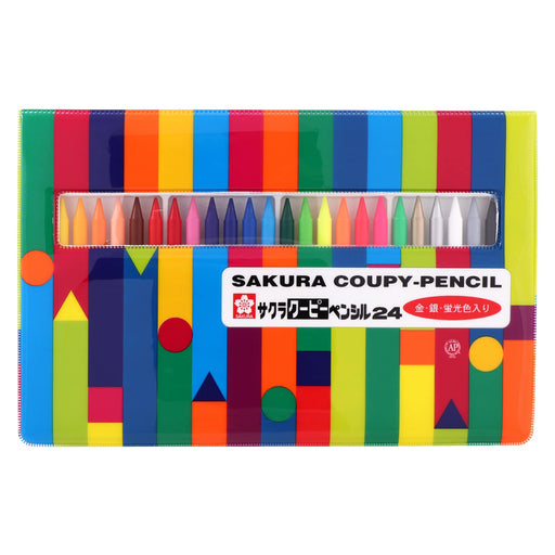 Sakura Crepas Japan Coupy Pencil Set - 24 Color Soft Case-Kiichin - The #1 Place for Japanese Goods in Your Hand!