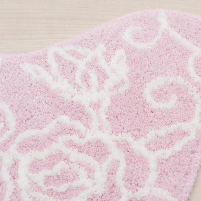 Senko Japan Clear Rose Toilet Mat - 60X60Cm - Light Pink - 87838