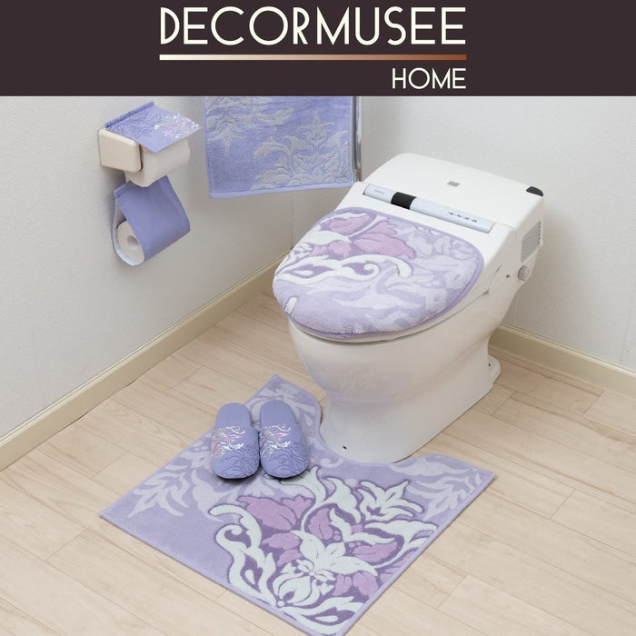 Senko Japan Lavender Damask Antibacterial Deodorant Toilet Lid Cover