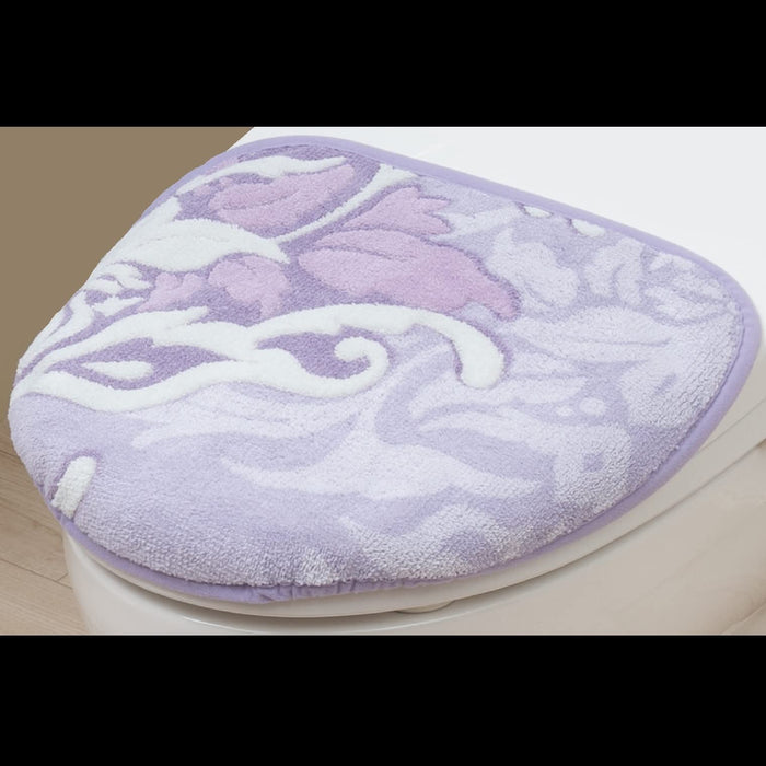 Senko Japan Lavender Damask Antibacterial Deodorant Toilet Lid Cover