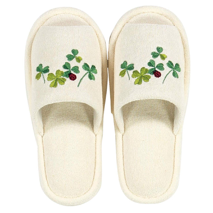 Senko Ivory Ladybug Slippers - Japanese Footwear 63618