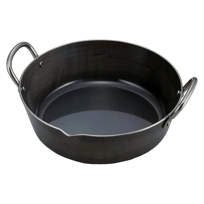 Shimomura Kihan 24672 Tsubamesanjo Tempura Pot 2.8L - Iron IH Compatible