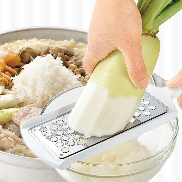 Shimomura Kougyou Japan Fv-605 Stainless Grater - Dishwasher Safe