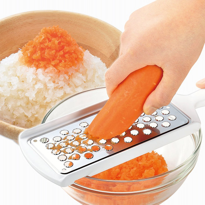 Shimomura Kougyou Japan Fv-605 Stainless Grater - Dishwasher Safe