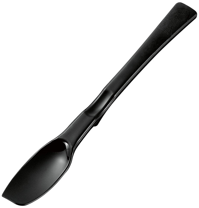 Shimomura Kougyou KIB-607 Kitchen Bar Soft Spoon Japan Niigata Tsubame-Sanjo 174x27x15mm Black