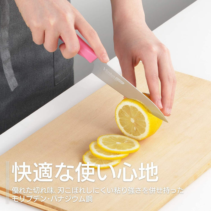 Shimomura Kougyou VCN-03O 130mm Orange Molybdenum Vanadium Steel Knife Dishwasher Safe-Kiichin - The #1 Place for Japanese Goods in Your Hand!