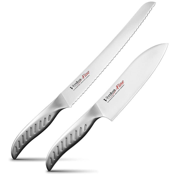 Shimomura Kougyou 2pc Knife Set 160/220mm Molybdenum Vanadium Steel Dishwasher Safe VCN-2B Made in Japan