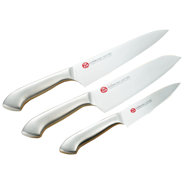 Shimomura Kogyo Santoku/Gyuto/Petty Knife Set 3pcs KZ-CJB3S