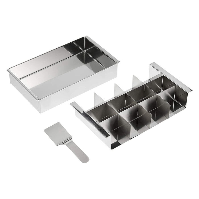 Shimotori Stainless Steel Kanten Jelly Yokan Mold - Compact and User-Friendly