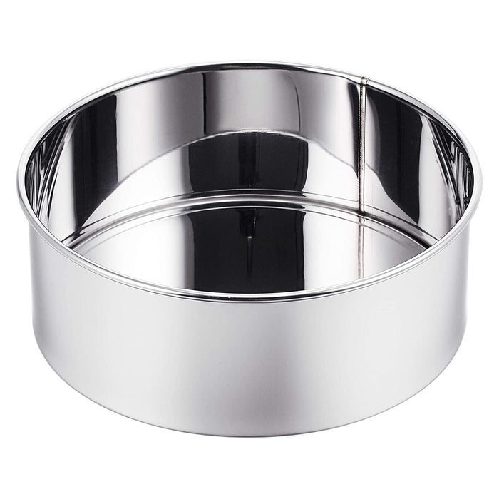 Premium Shimotori 18.5cm Stainless Steel Round Cake Pan - Removable Bottom for Perfect Baking