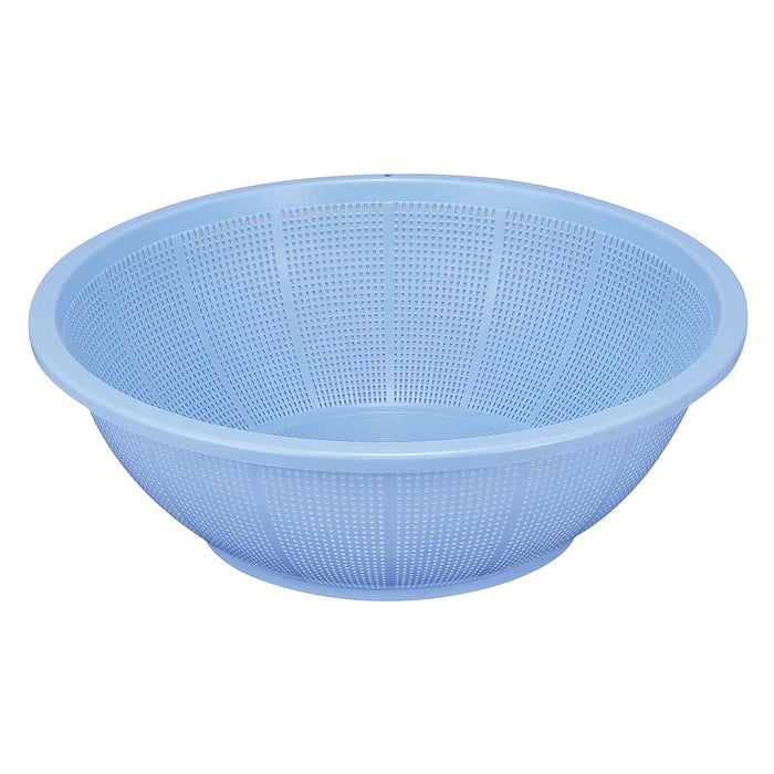 Blue 42cm Shinkigosei Plastic Shallow Strainer - Efficient Kitchen Tool