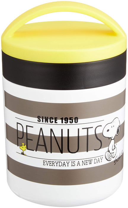 Skater Japan Snoopy Monochrome Peanuts Insulated Soup Jar 300Ml