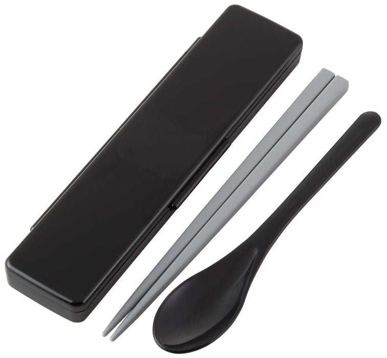 Skater 21cm Rich Black Antibacterial Chopsticks & Spoon Set CCS45SAAG-A